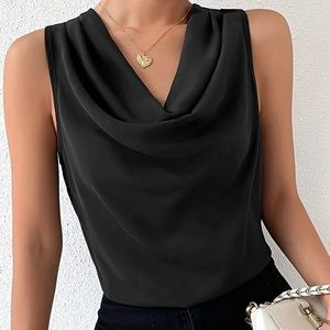 J. Crew cowl neck sleeveless staple blouse M